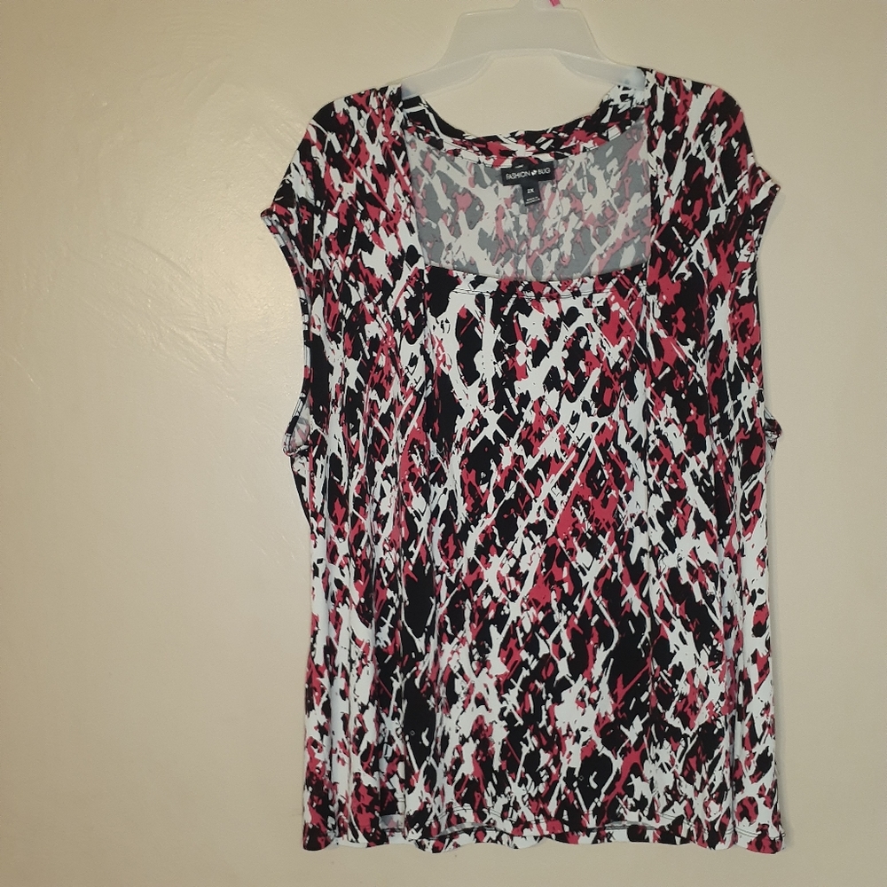 Fashion Bug abstract sleeveless top